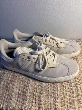 Mens Adidas Originals Gazelle Indoor Cream Off White Suede Sneakers Size 9